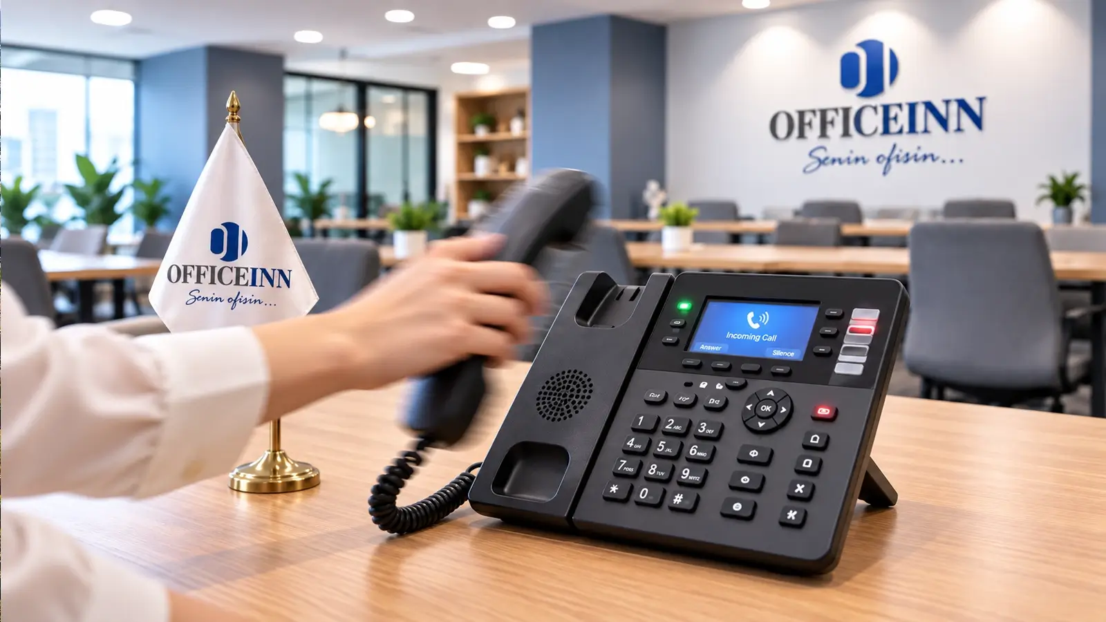 Officeinn profesyonel müşteri karşılama ortamı